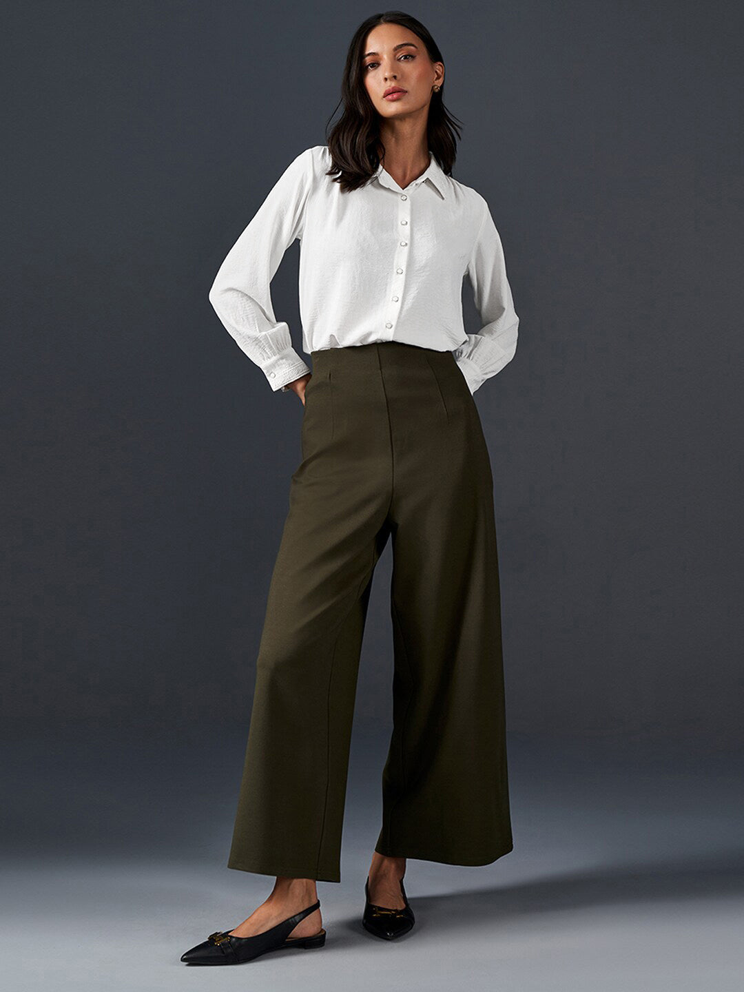 AND Regular Fit Cuff Sleeve Shirt