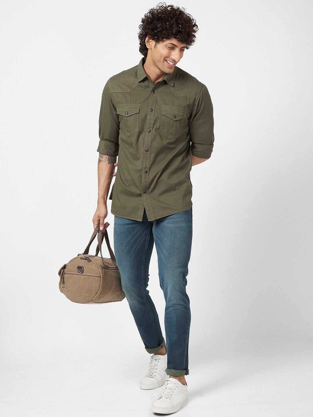 SPYKAR Men Blue Skinny Fit Low-Rise Light Fade Clean Look Stretchable Jeans