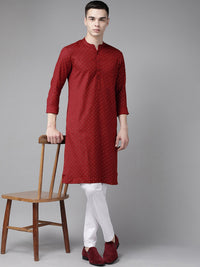 See Designs Bandhani Printed Band Collar Straight Kurta
