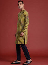 Anouk Men Striped Woven Design Kurta