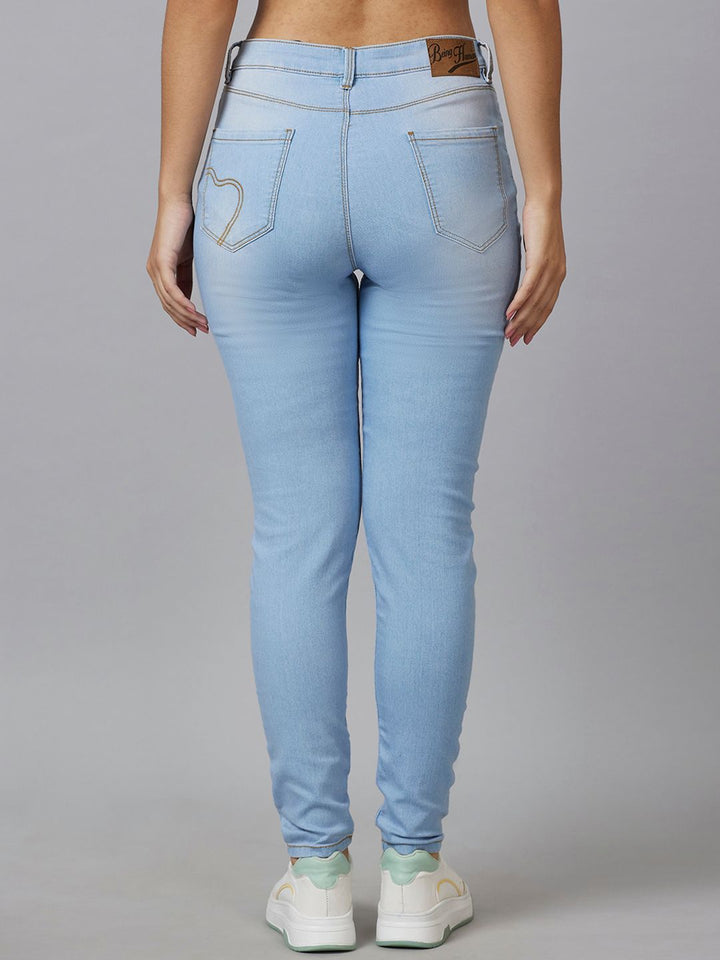 Being Human Women Mid-Rise Skinny Fit Light Fade Jeans