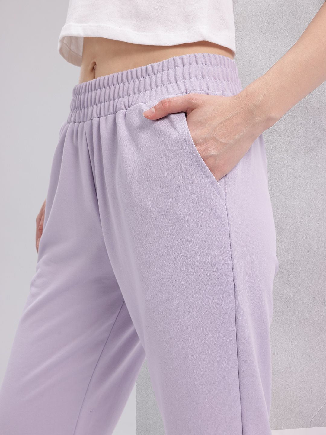 HRX by Hrithik Roshan Women Mid-Rise Brand Logo Print Lifestyle Track Pants