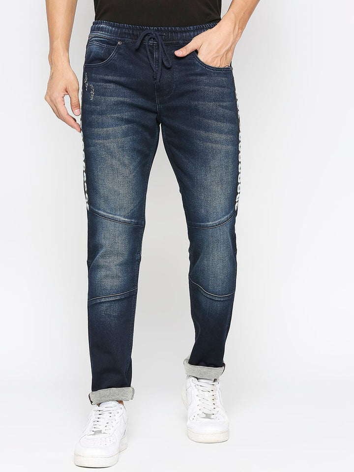 Being Human Men Mid Rise Clean Look Heavy Fade Jeans