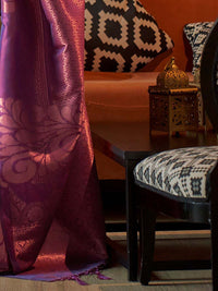 Saree mall Striped Zari Woven Design  Kanjeevaram Sarees