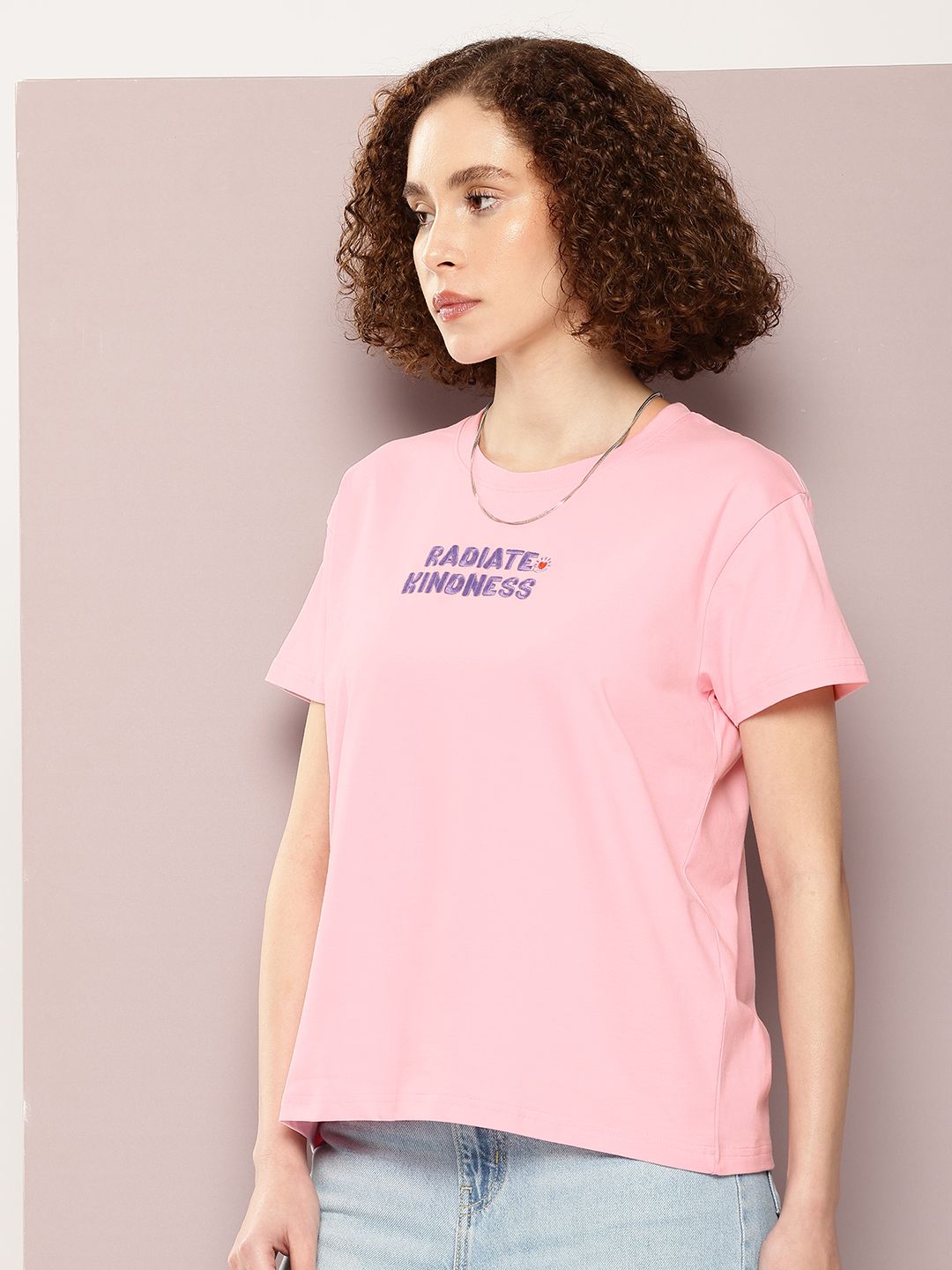 DILLINGER Women Typography Printed Boxy T-shirt