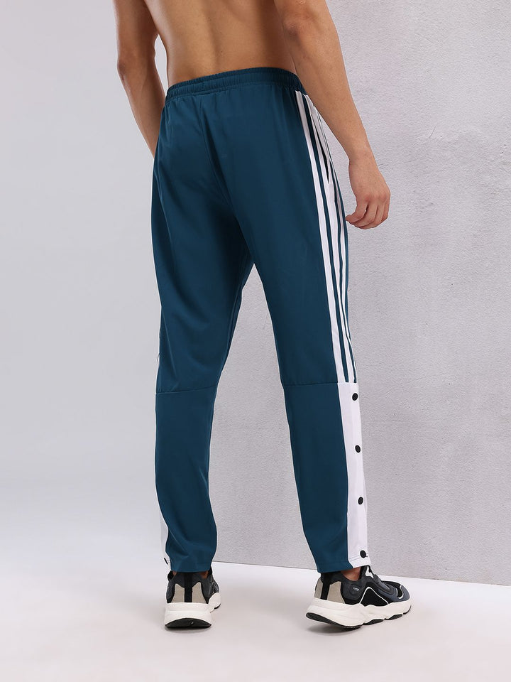 HRX by Hrithik Roshan Men Mid-Rise Striped Training Track Pants with Side Slits