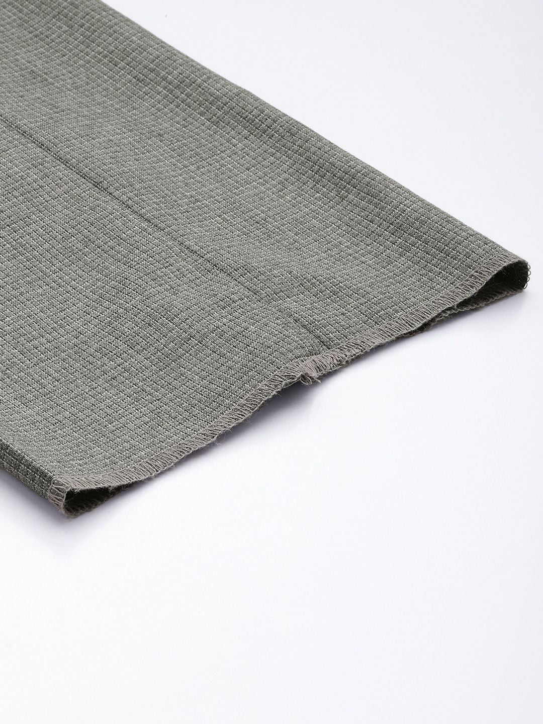 Park Avenue Men Textured Checked Formal Trousers