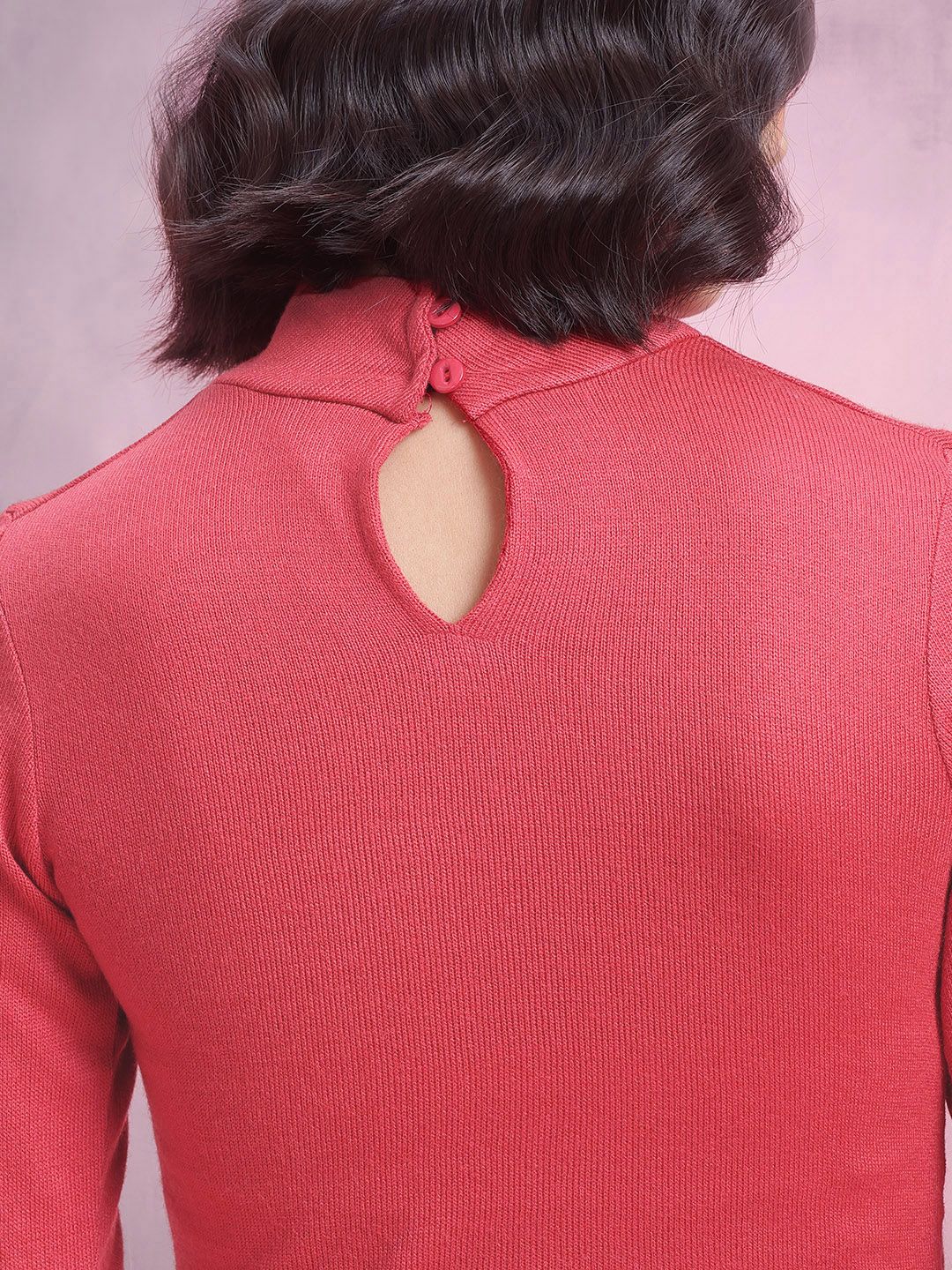 DressBerry High Neck Acrylic Top