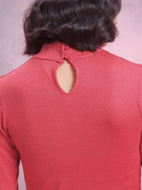 DressBerry High Neck Acrylic Top