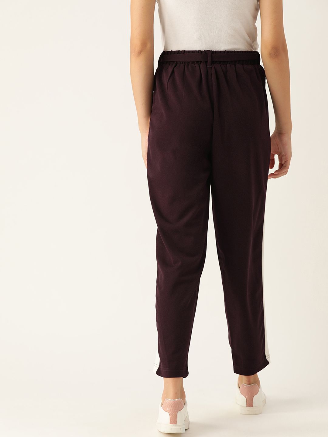 DressBerry Women Burgundy Trousers