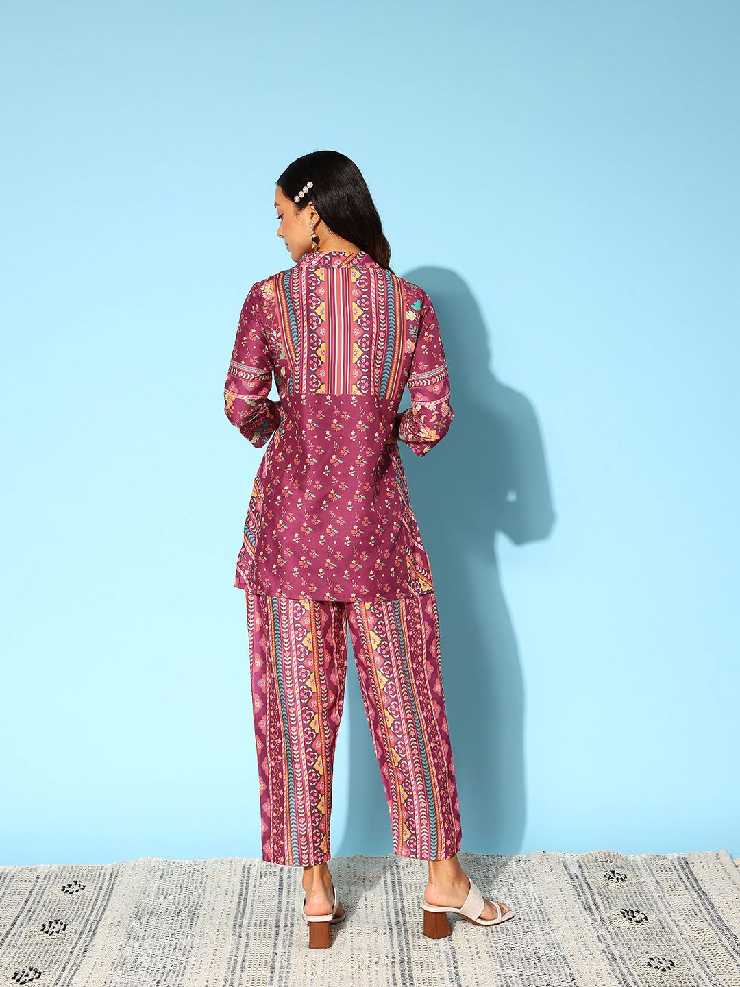 Indo Era Women Floral Printed Co-Ords Set