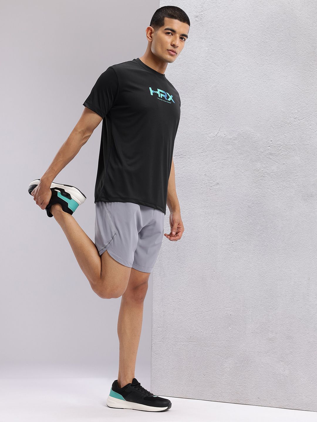 HRX by Hrithik Roshan Brand Logo Printed Training T-shirt