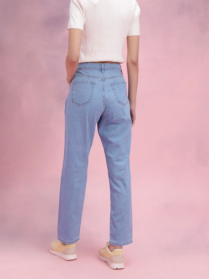 DressBerry Women High-Rise Stretchable Boyfriend Fit Jeans