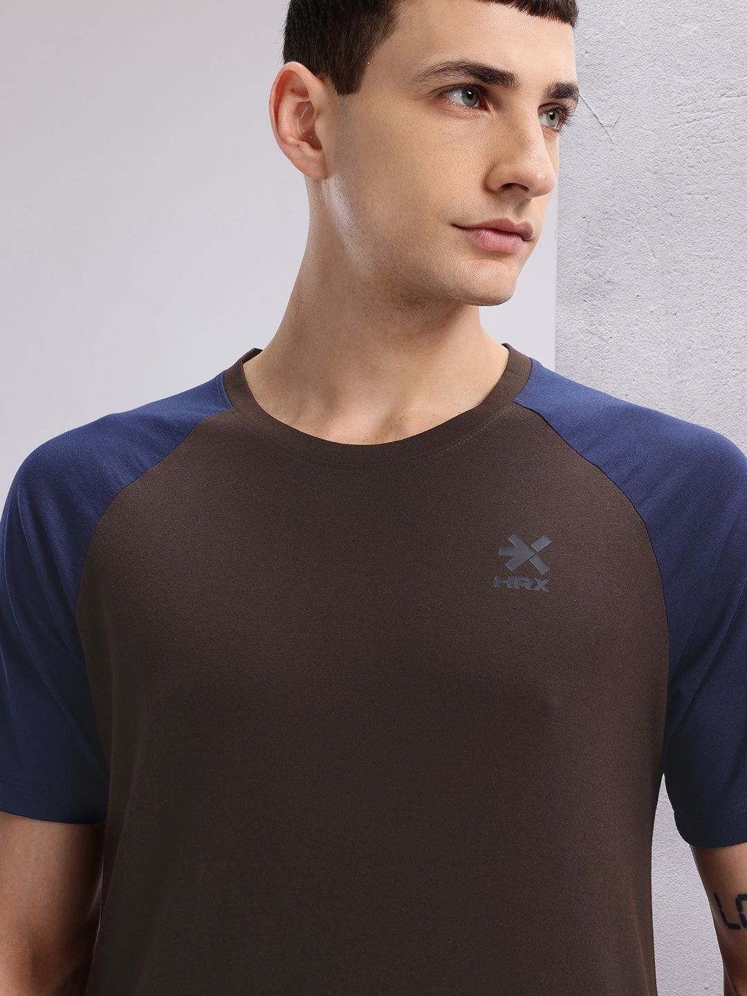 HRX by Hrithik Roshan Contrast Sleeve Lifestyle T-shirt