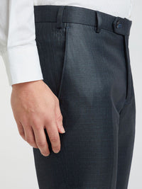 Raymond Men Textured Slim Fit Formal Trousers