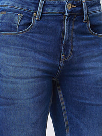 SPYKAR Men Slim Fit Low-Rise Heavy Fade Clean Look Stretchable Jeans