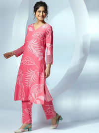 Libas Printed Tunic With Palazzos Co-Ords