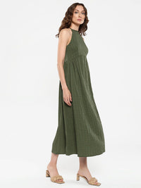 RAREISM Striped A-Line Midi Dress