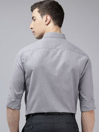Park Avenue Self-Design Slim Fit Formal Shirt