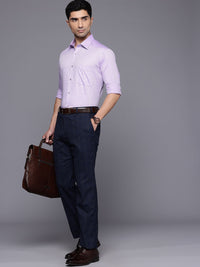 Raymond Slim Fit Micro Checks Pure Cotton Formal Shirt