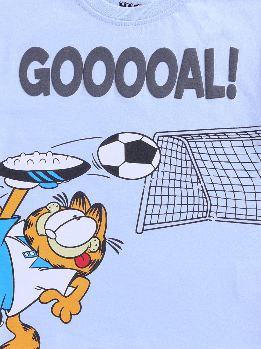 Happy Faces Kids Boys Garfield Printed Pure Cotton T-Shirt