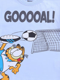 Happy Faces Kids Boys Garfield Printed Pure Cotton T-Shirt