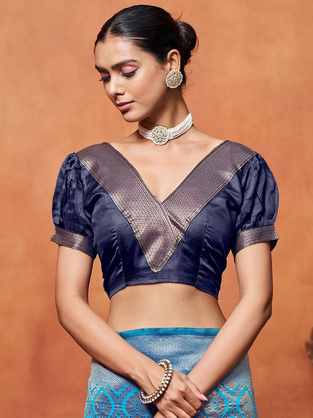 KALINI Woven Design Zari Banarasi Saree