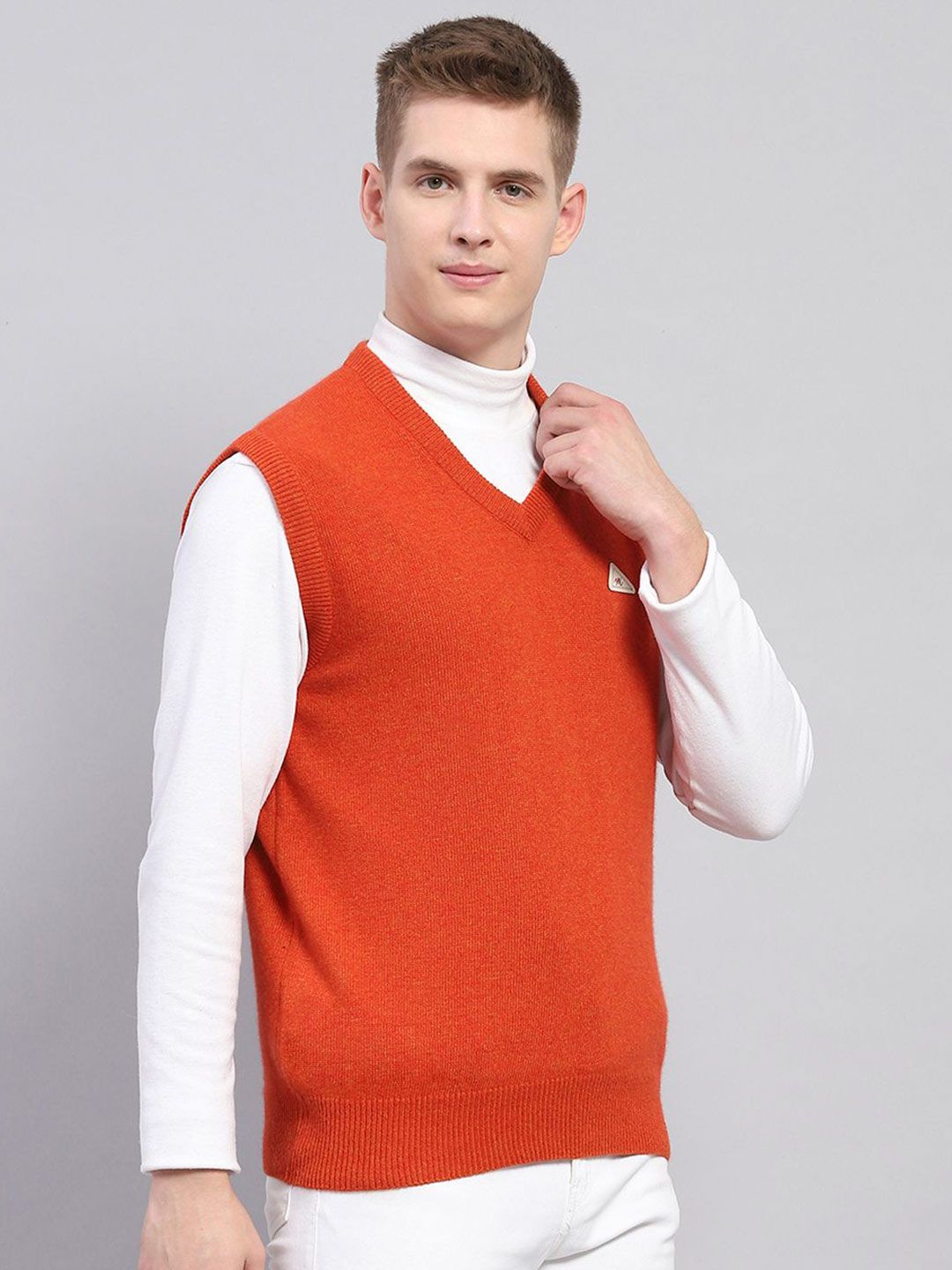 Monte Carlo Men  V Neck Woollen Sweater Vest