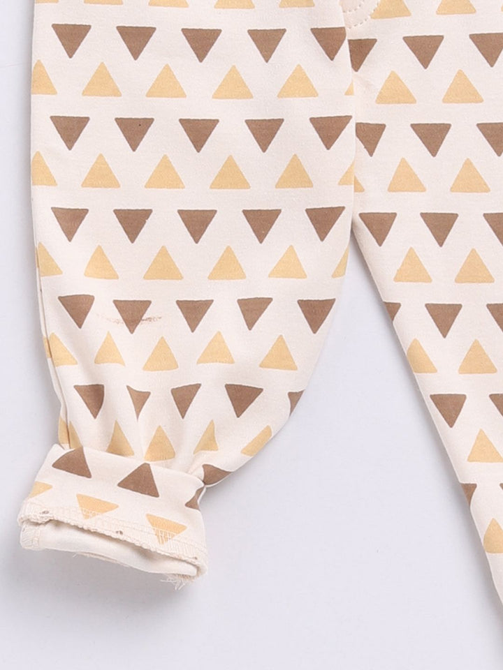 Moms Love Infant Boys Printed Pure Cotton Shirt with Joggers