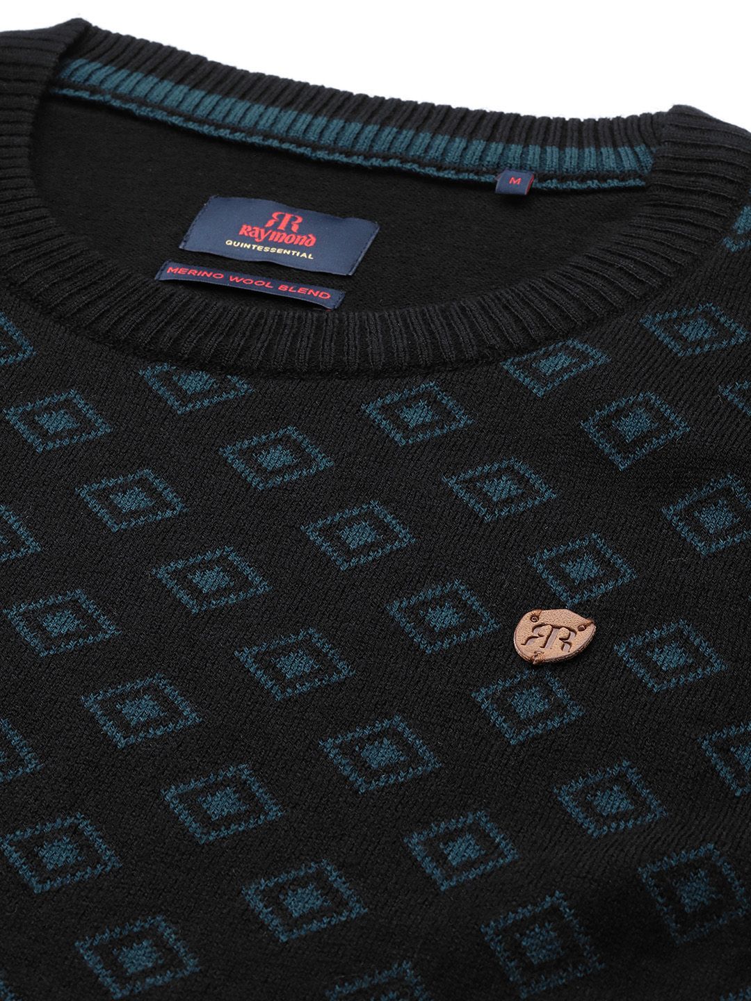 Raymond Men Self Design Pullover