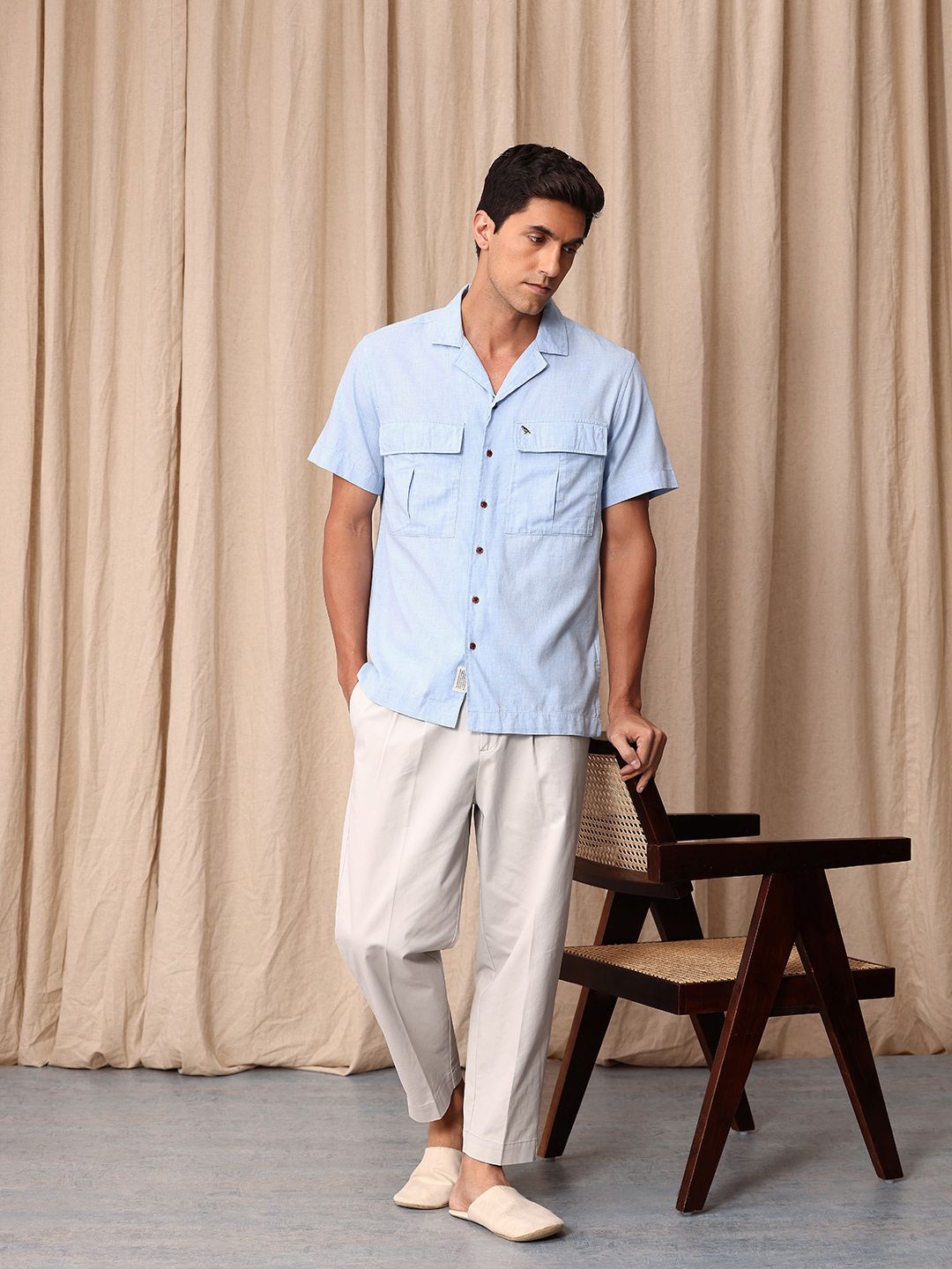 Mr Bowerbird Pure Cotton Liberal Fit Casual Shirt