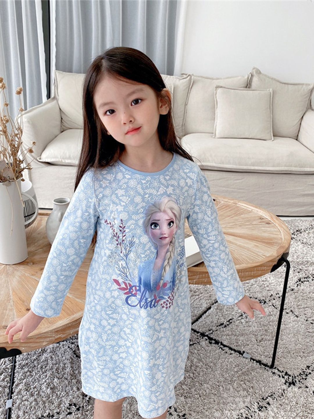 YK Floral Print A-Line Dress