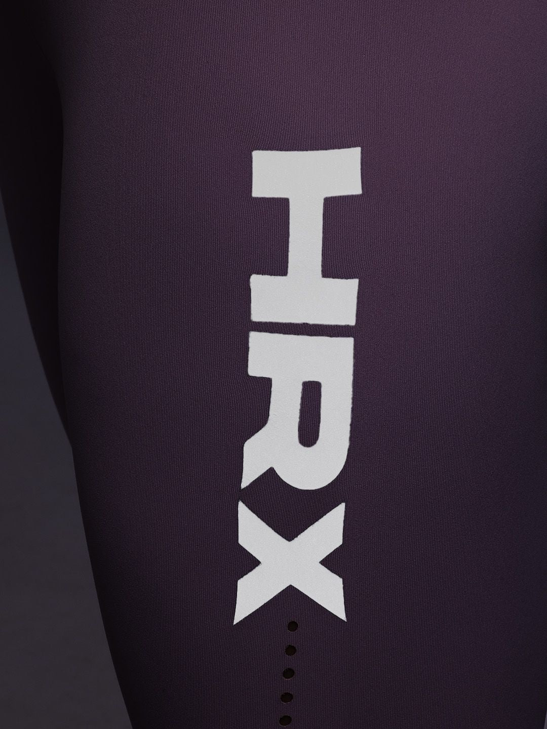 HRX oleh Hrithik Roshan Wanita Jenama Logo Cetak Mid-Rise dipotong ketat