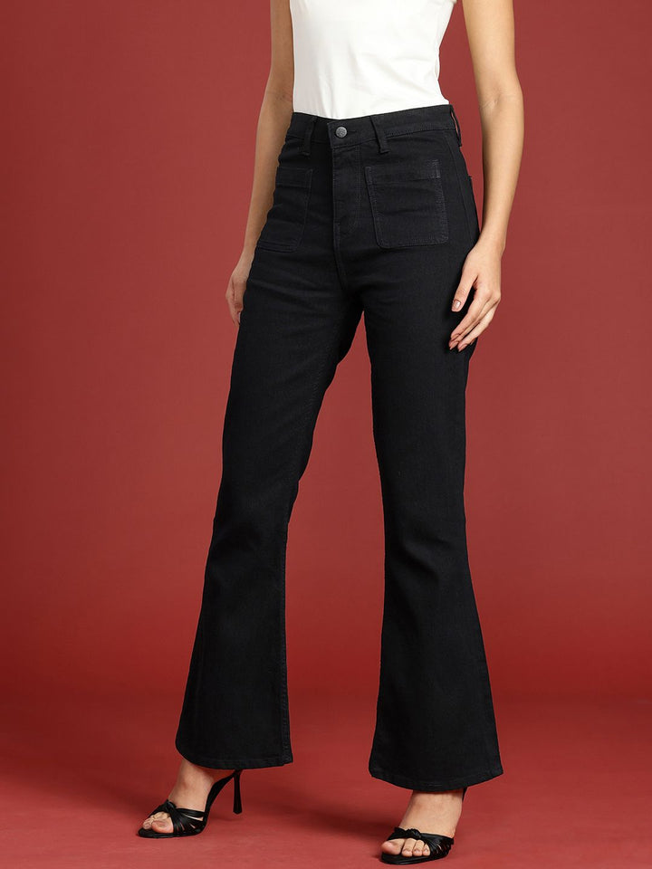 all about you Women Slim Bootcut High-Rise Stretchable Jeans