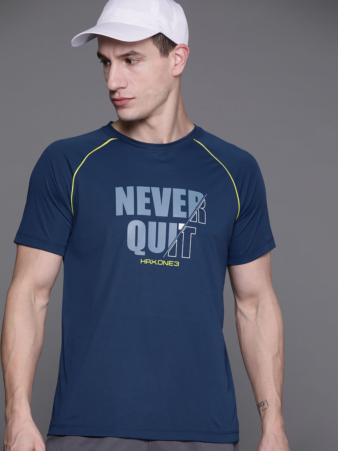 HRX by Hrithik Roshan Printed Rapid-Dry Training T-shirt