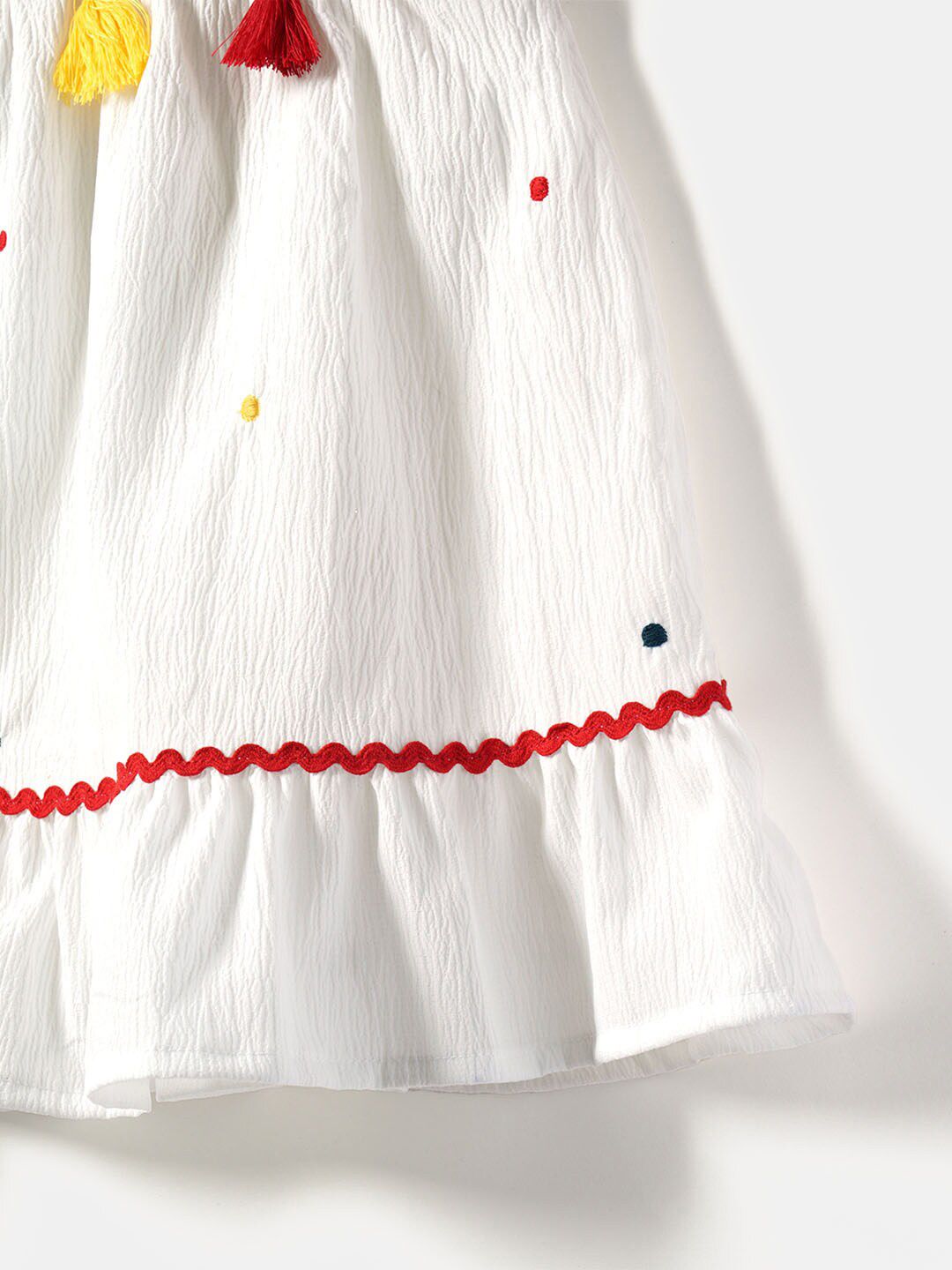 Nauti Nati Girls Floral Printed Crepe A-Line Dress