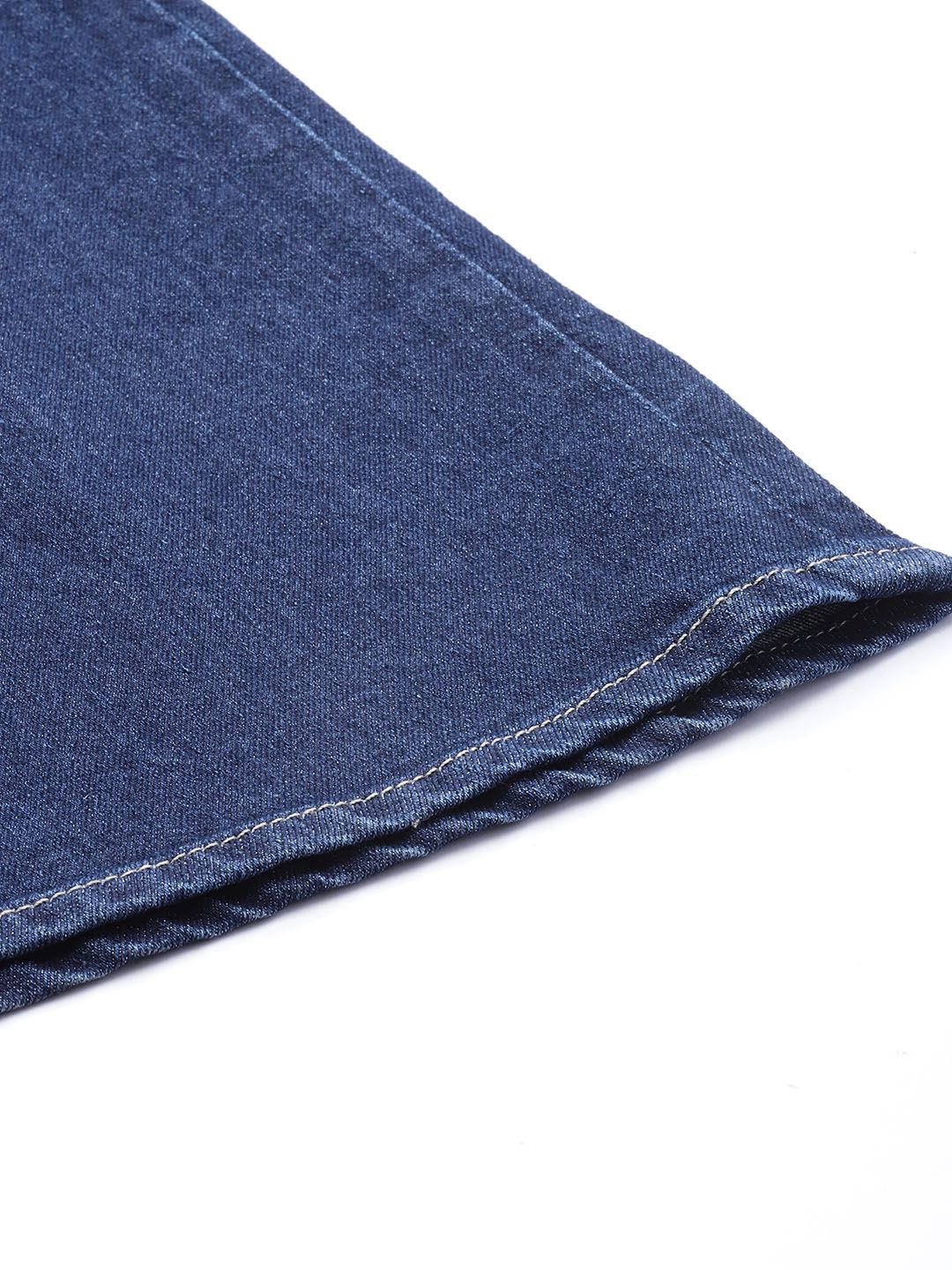 all about you Women Wide Leg Light Fade Stretchable Jeans