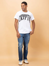Being Human Men Typography Printed Pockets T-shirt