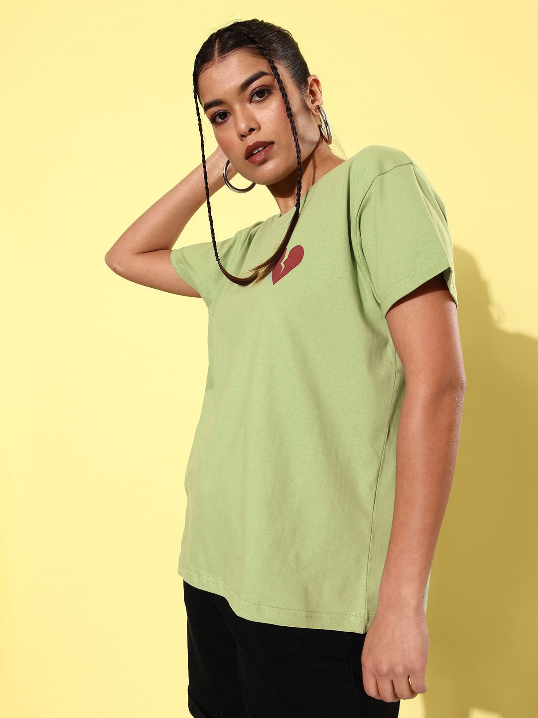 Difference of Opinion Women Printed Boxy T-shirt