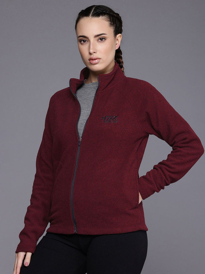 HRX by Hrithik Roshan Open Front Fleece Sweatshirt
