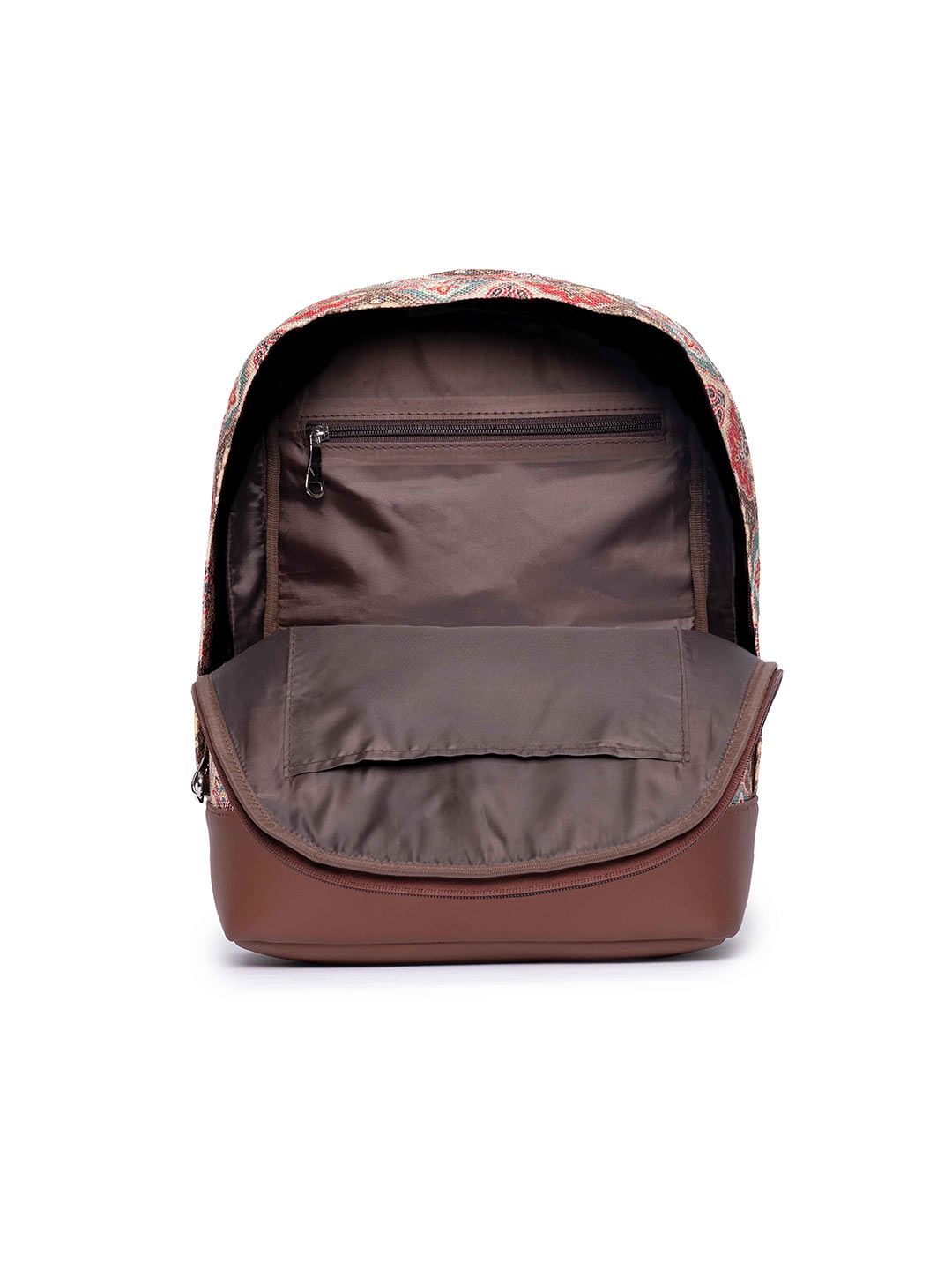 ZOUK Ethnic Printed Fabric Dome Backpack