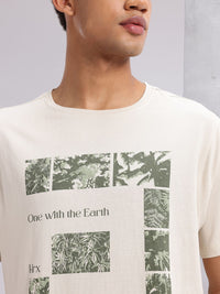 HRX by Hrithik Roshan Men Printed Pure Cotton Yoga T-shirt