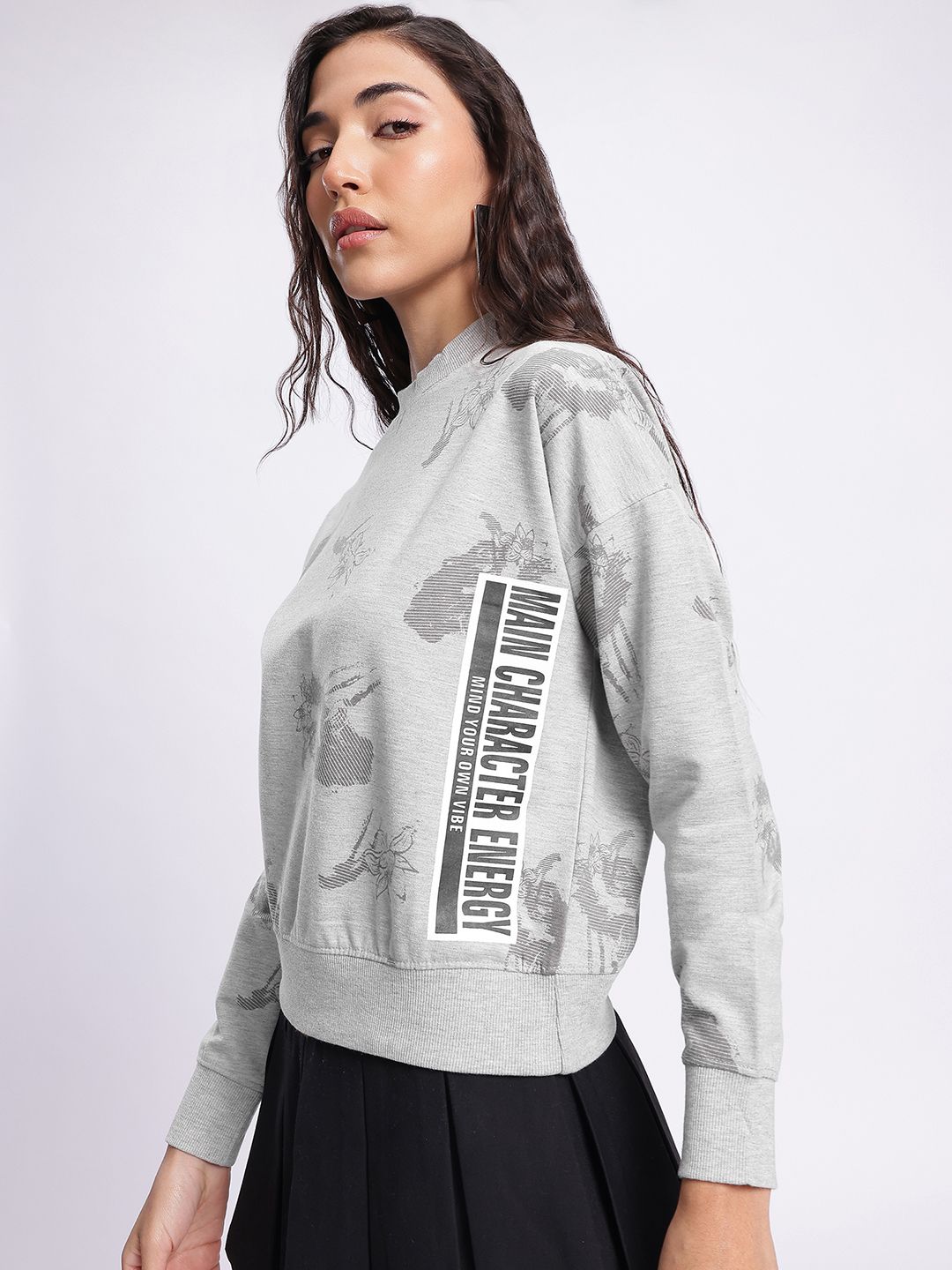 DressBerry Artsy Comfort Printed Sweatshirt