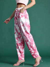 DressBerry Women Tie & Dye Slouchy Fit Stretchable Jeans