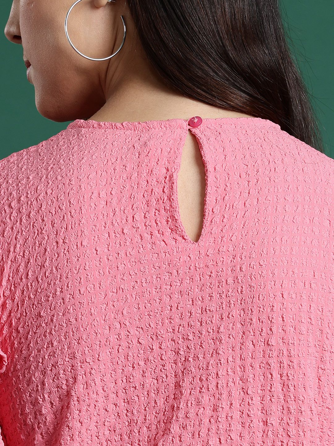 DressBerry Puff Sleeve Ruffles Top