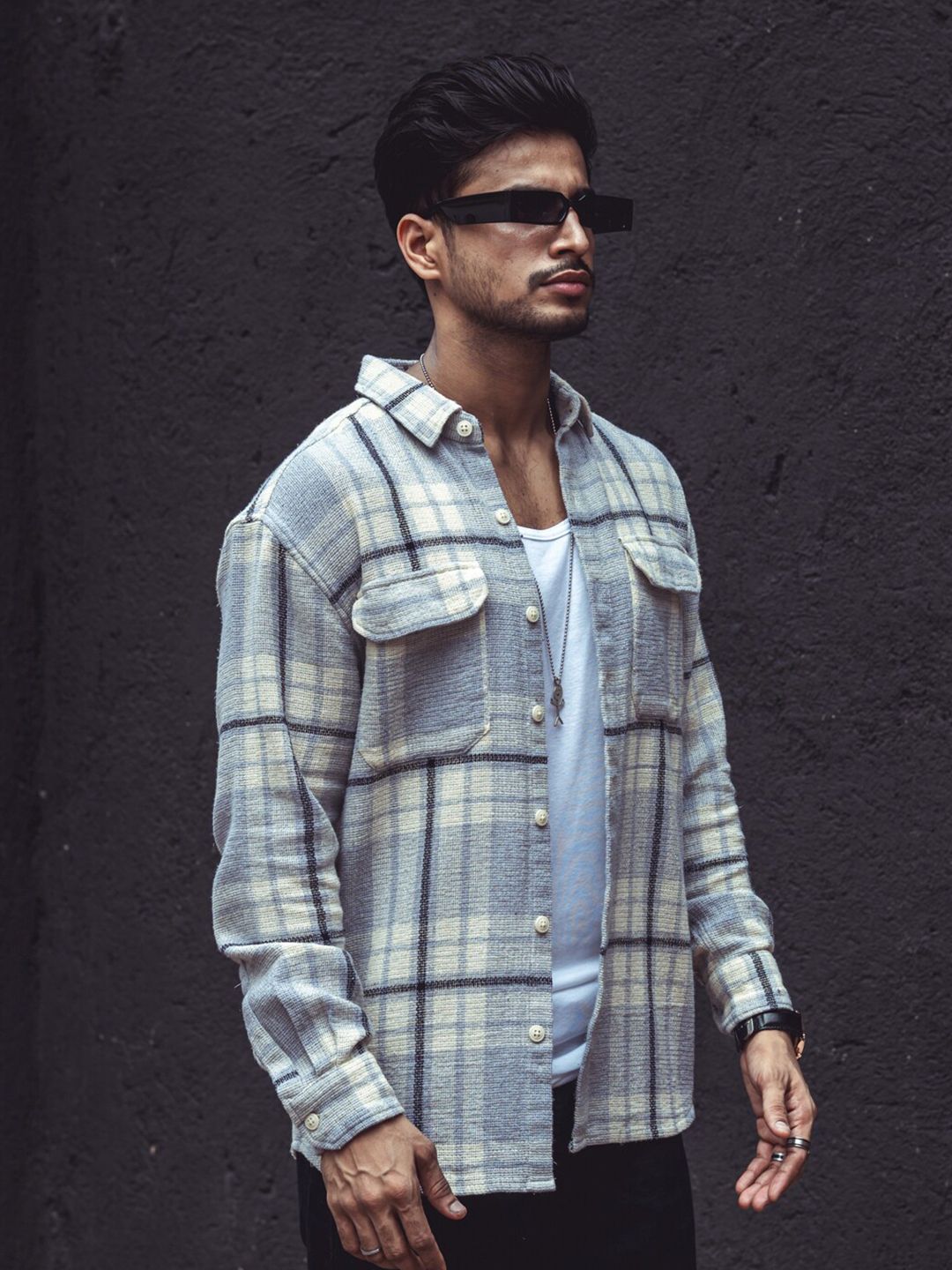 Powerlook Tartan Checked Opaque India Slim Casual Shirt