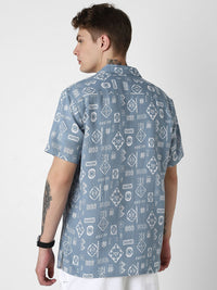 VASTRADO Men Classic Opaque Printed Casual Shirt