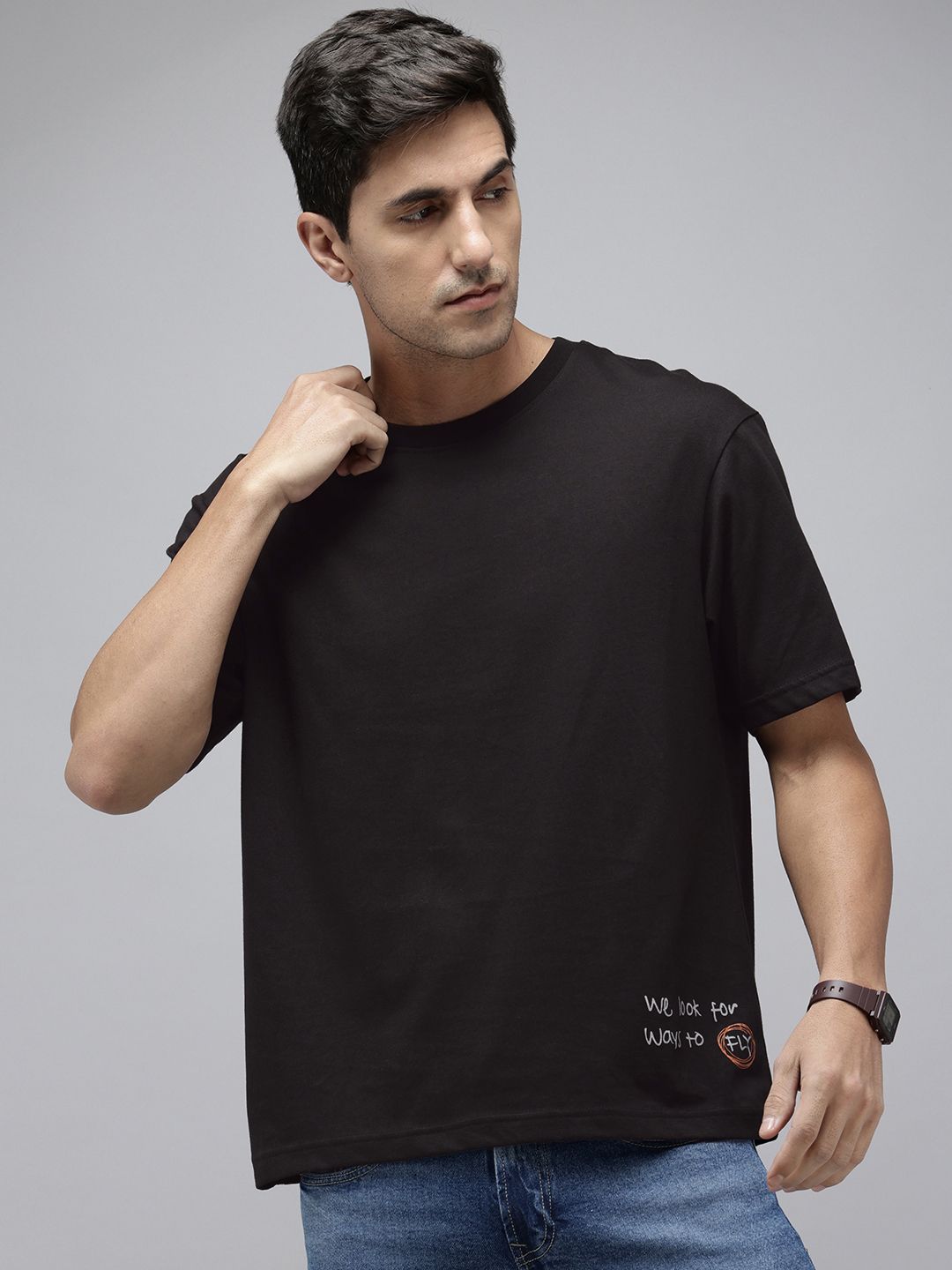 SPYKAR Graphic Printed T-shirt