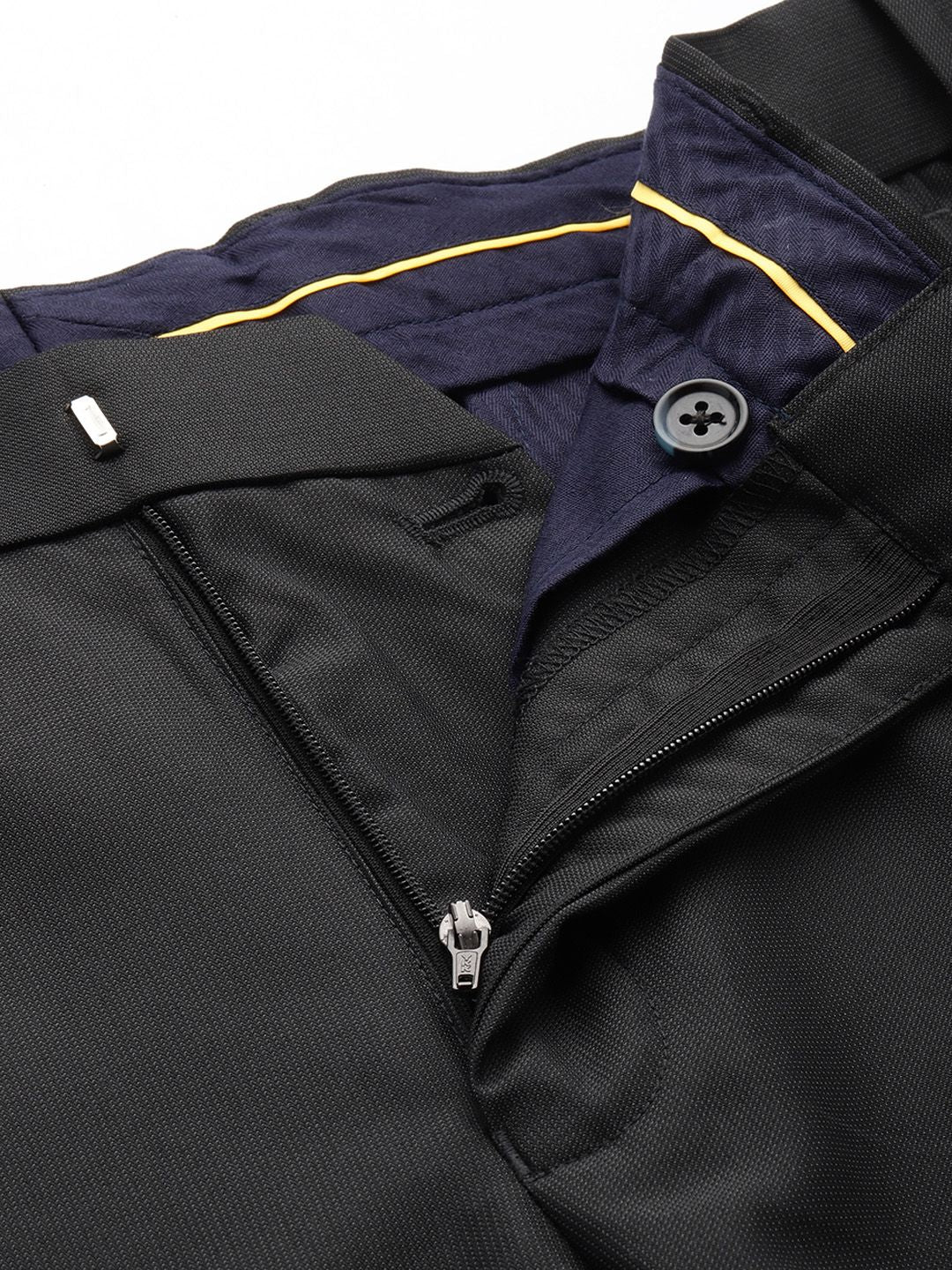 Raymond Men Textured Slim Fit Trousers