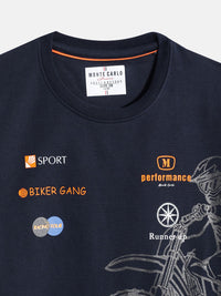 Monte Carlo Boys Cotton Graphic Printed Sweatshirt